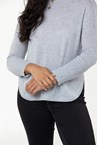 ASPEN CASHMERE SWEATER - grey marl
